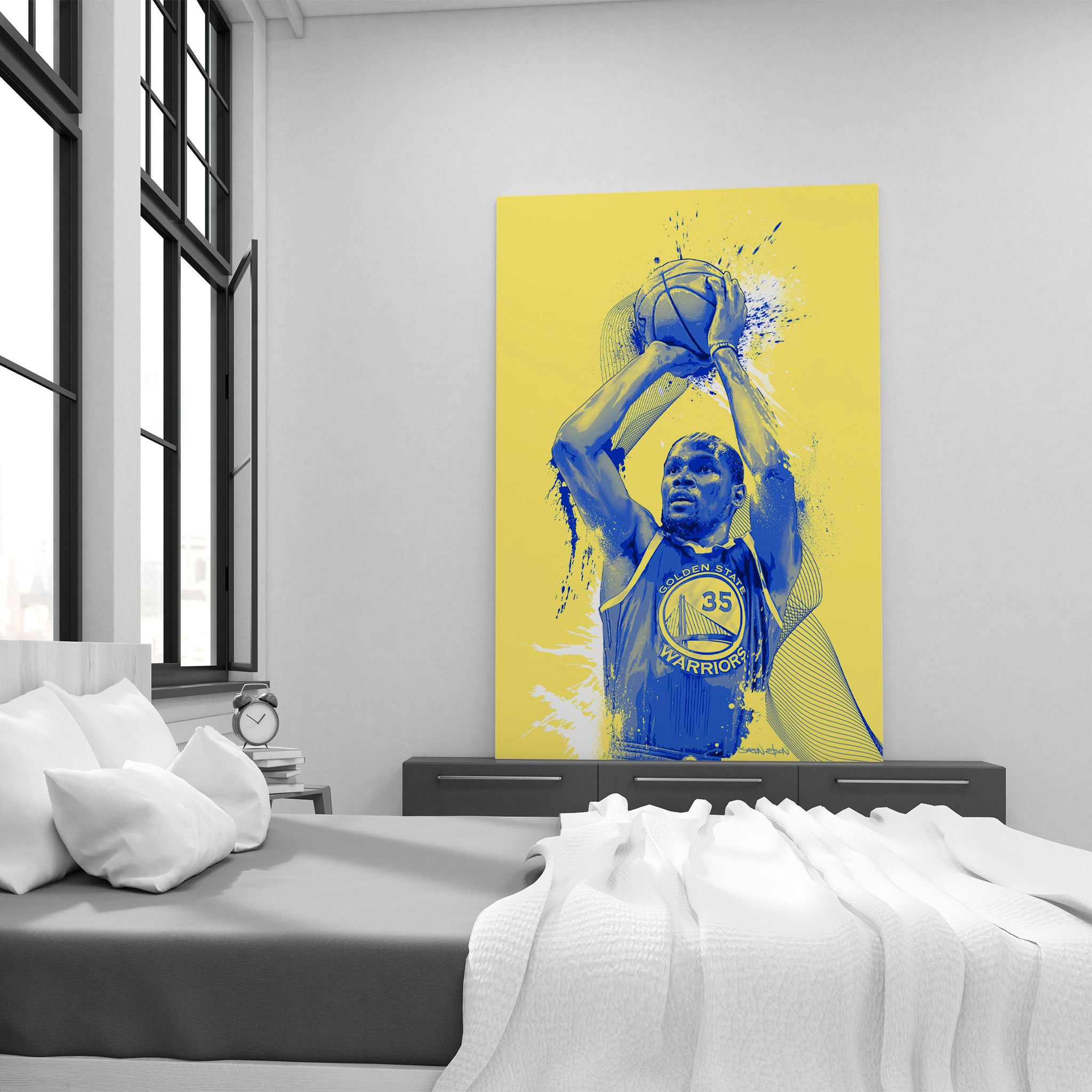 Kevin Durant Basketball Canvas Print | NBA Art Wall Decor