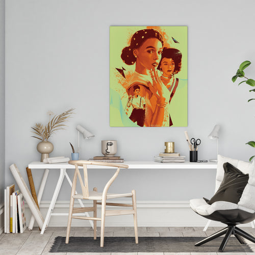 Janelle Monáe Canvas Print | Music Wall Art | Illustrated Fan Art