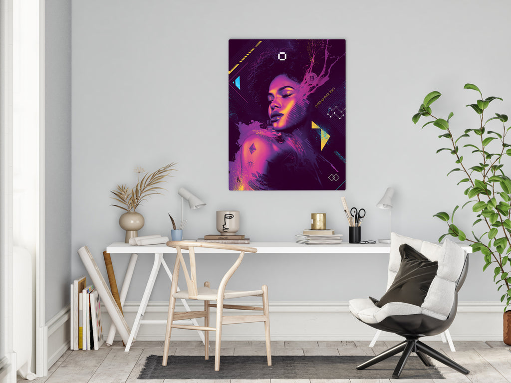 Nubian Beauty digital Art  Canvas Print