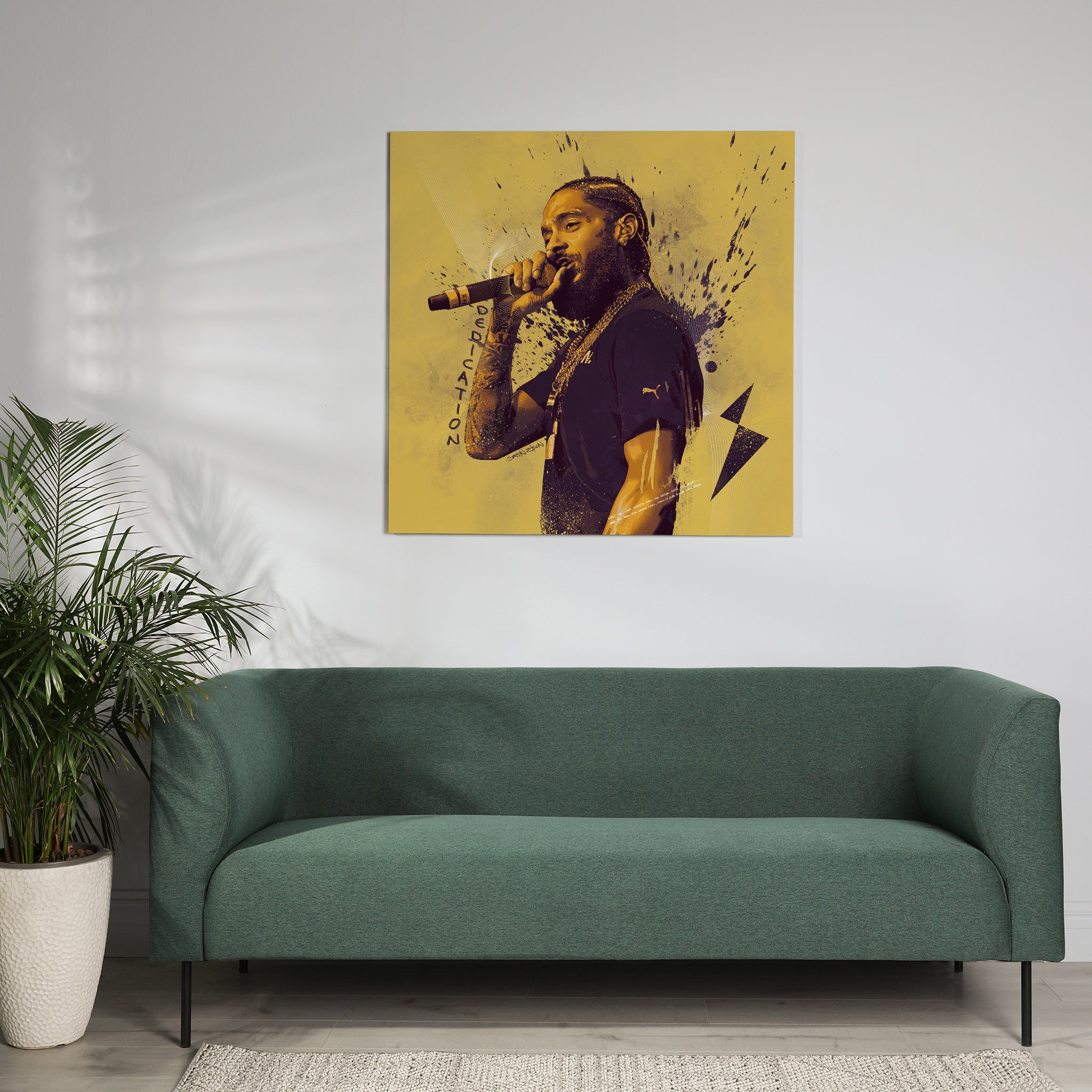 Nipsey Hussle Rap Illustration & Graphic art Canvas