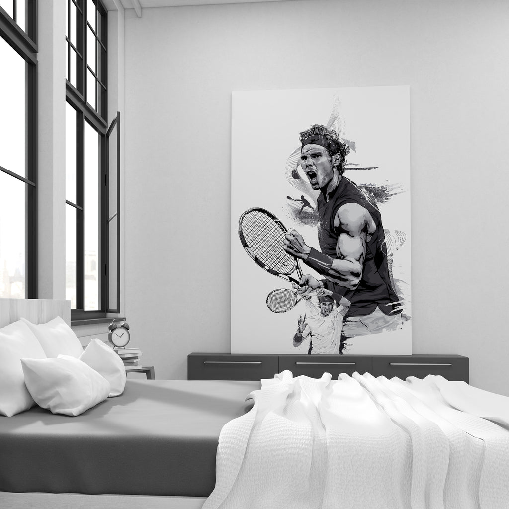 Rafael Nadal Canvas Print | Tennis Wall Art | Sports Fan Gift