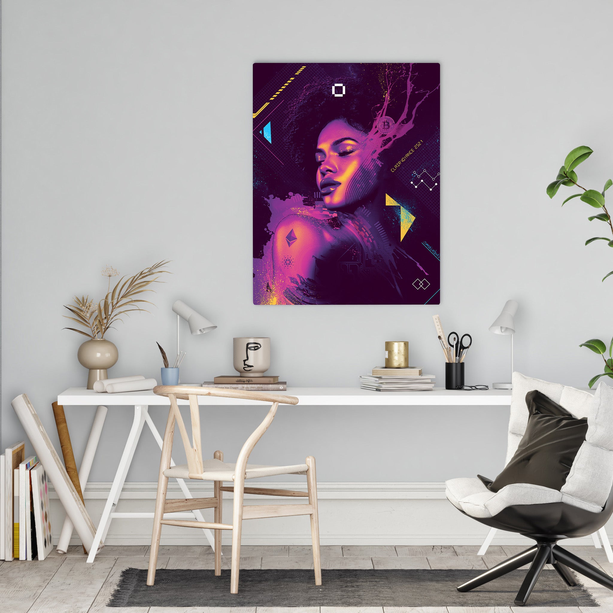 Nubian Beauty digital Art  Canvas Print