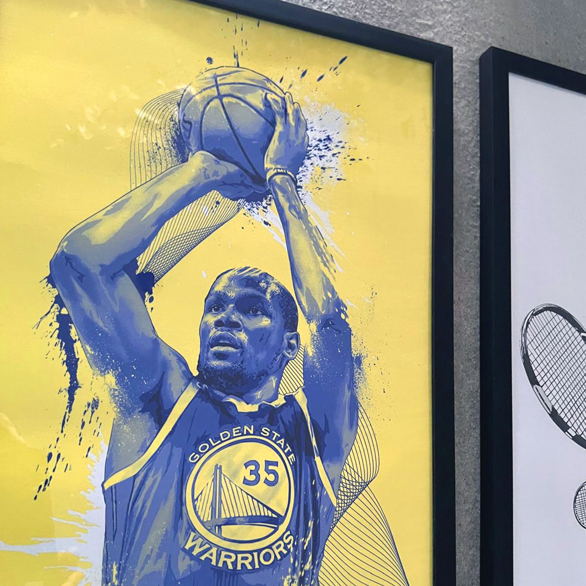 Kevin Durant Sports Graphic Print | Unique Illustrated NBA Art Poster