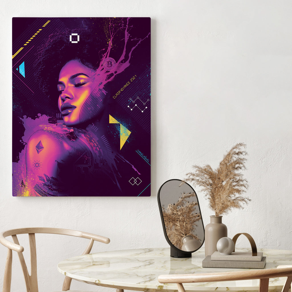 Nubian Beauty digital Art  Canvas Print