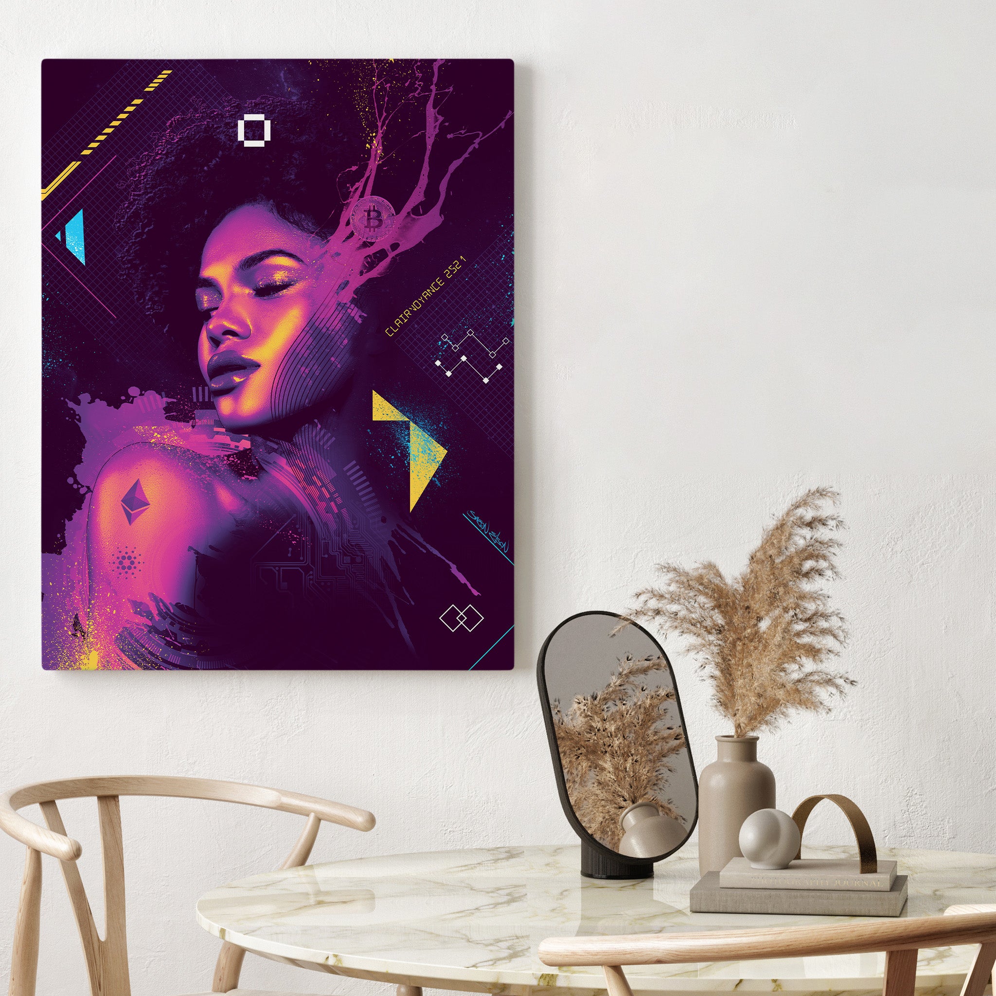 Nubian Beauty digital Art  Canvas Print