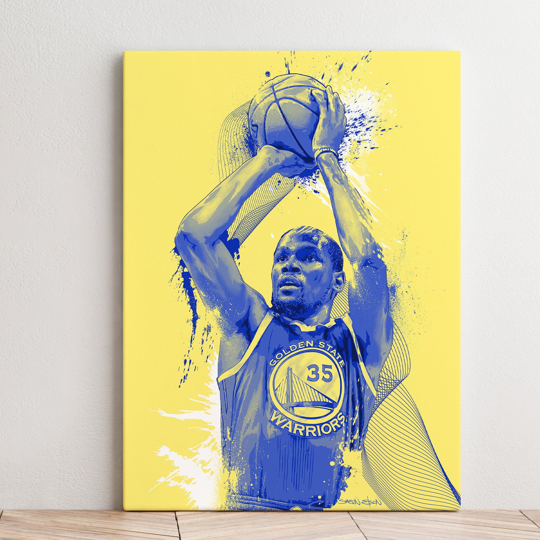 Kevin Durant Basketball Canvas Print | NBA Art Wall Decor