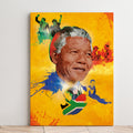 Nelson Mandela Illustrated Canvas Mural | Art Print