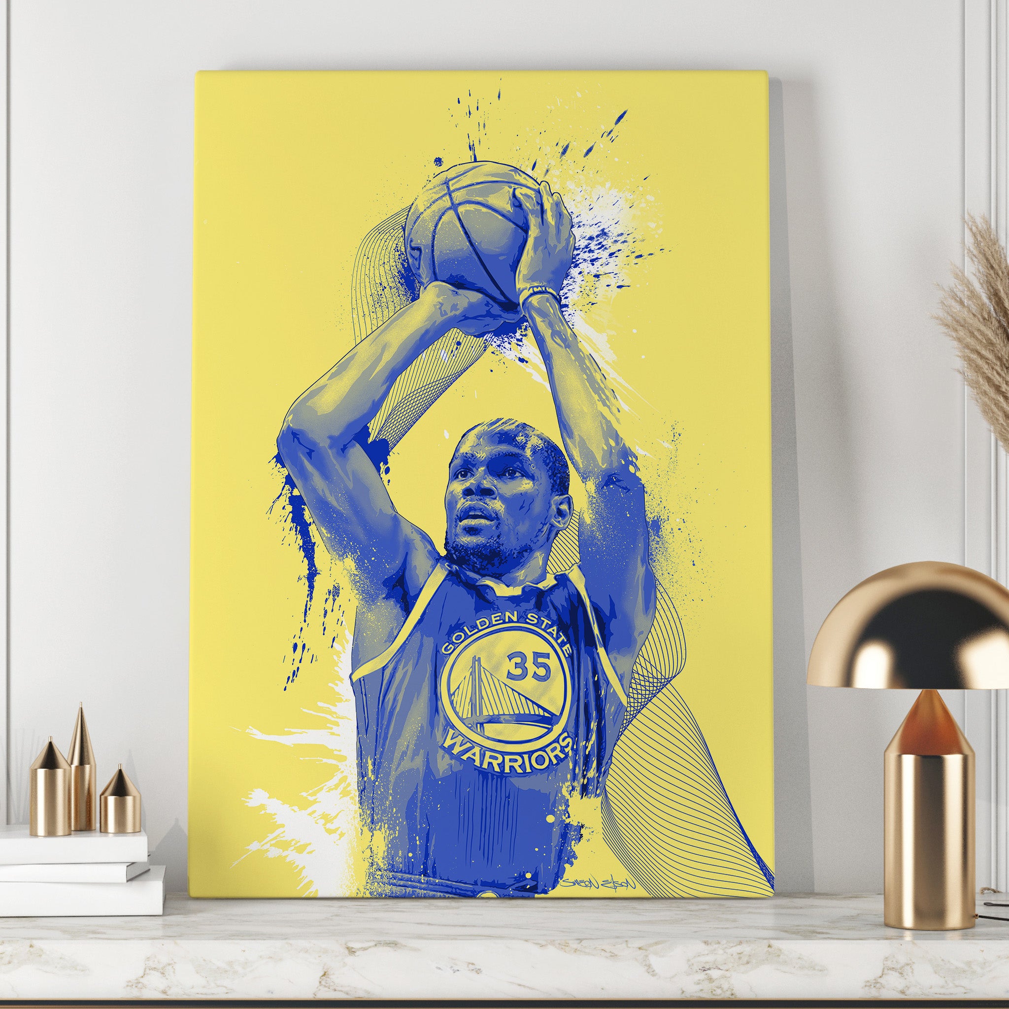 Kevin Durant Basketball Canvas Print | NBA Art Wall Decor