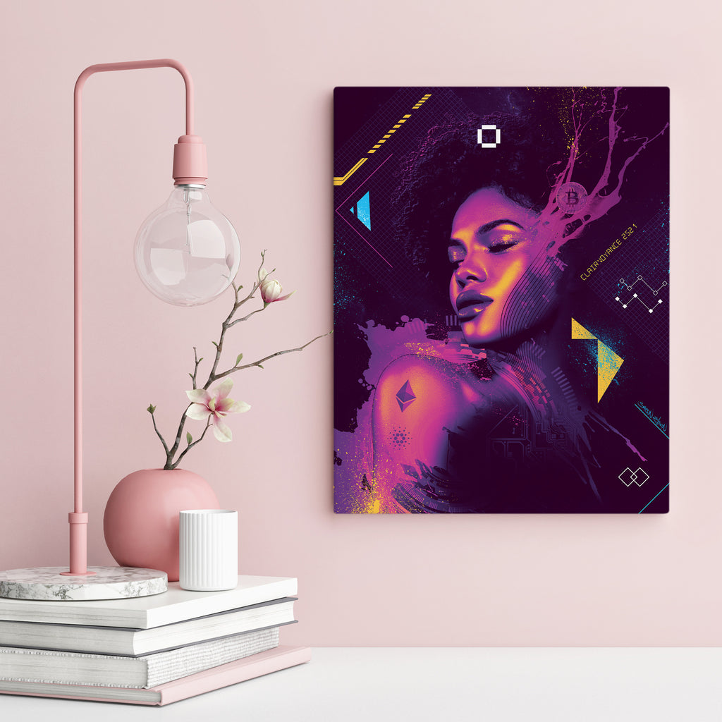 Nubian Beauty digital Art  Canvas Print