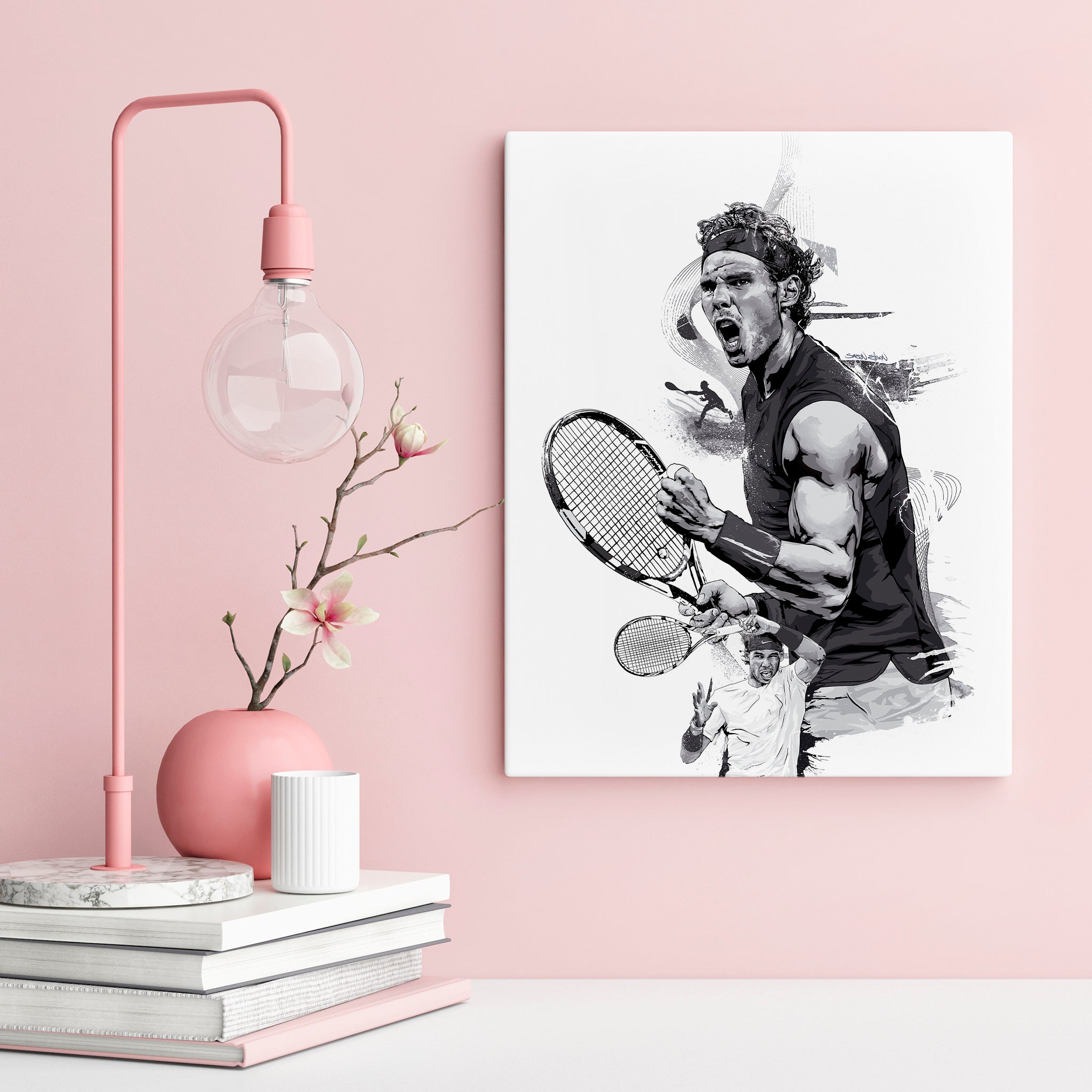 Rafael Nadal Canvas Print | Tennis Wall Art | Sports Fan Gift