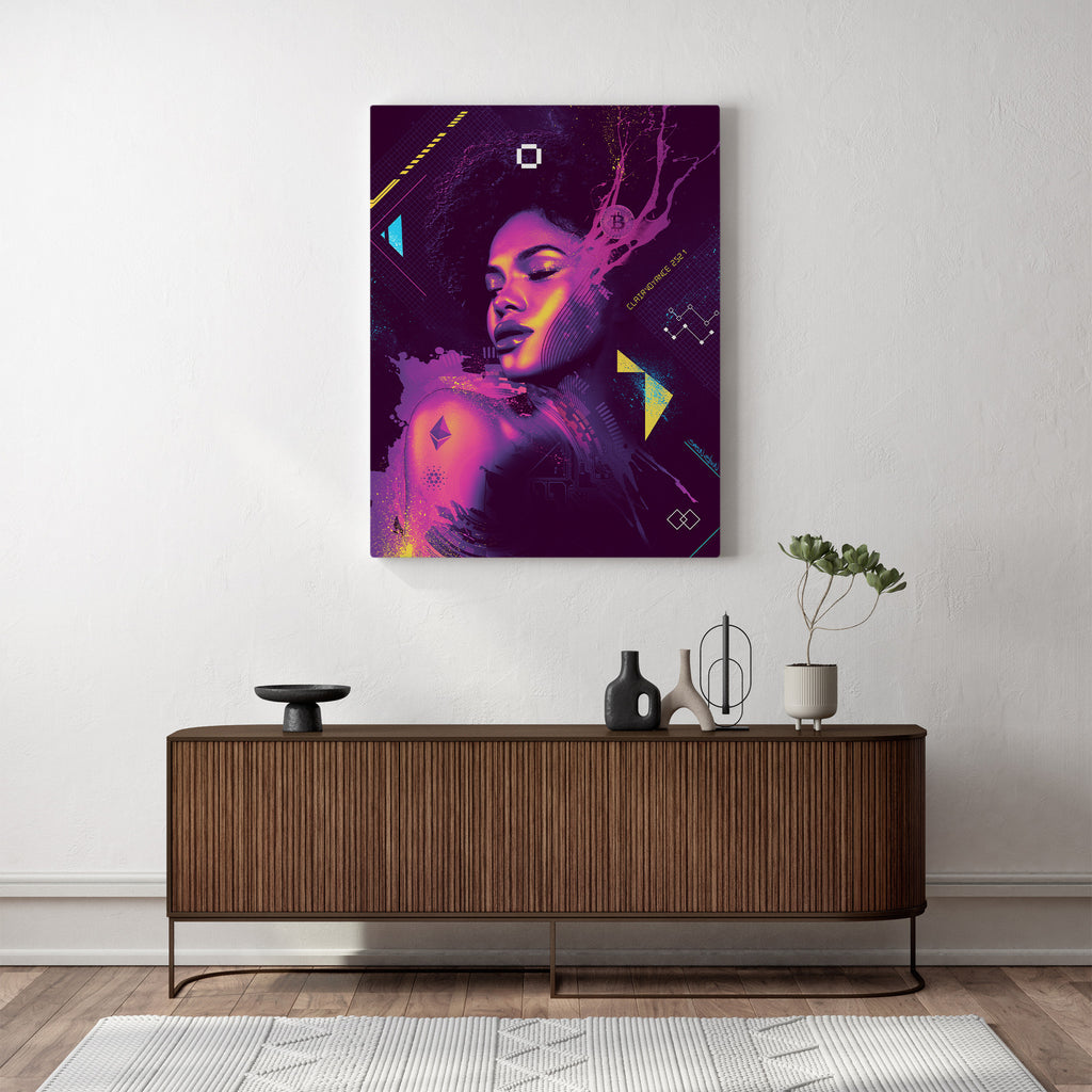Nubian Beauty digital Art  Canvas Print