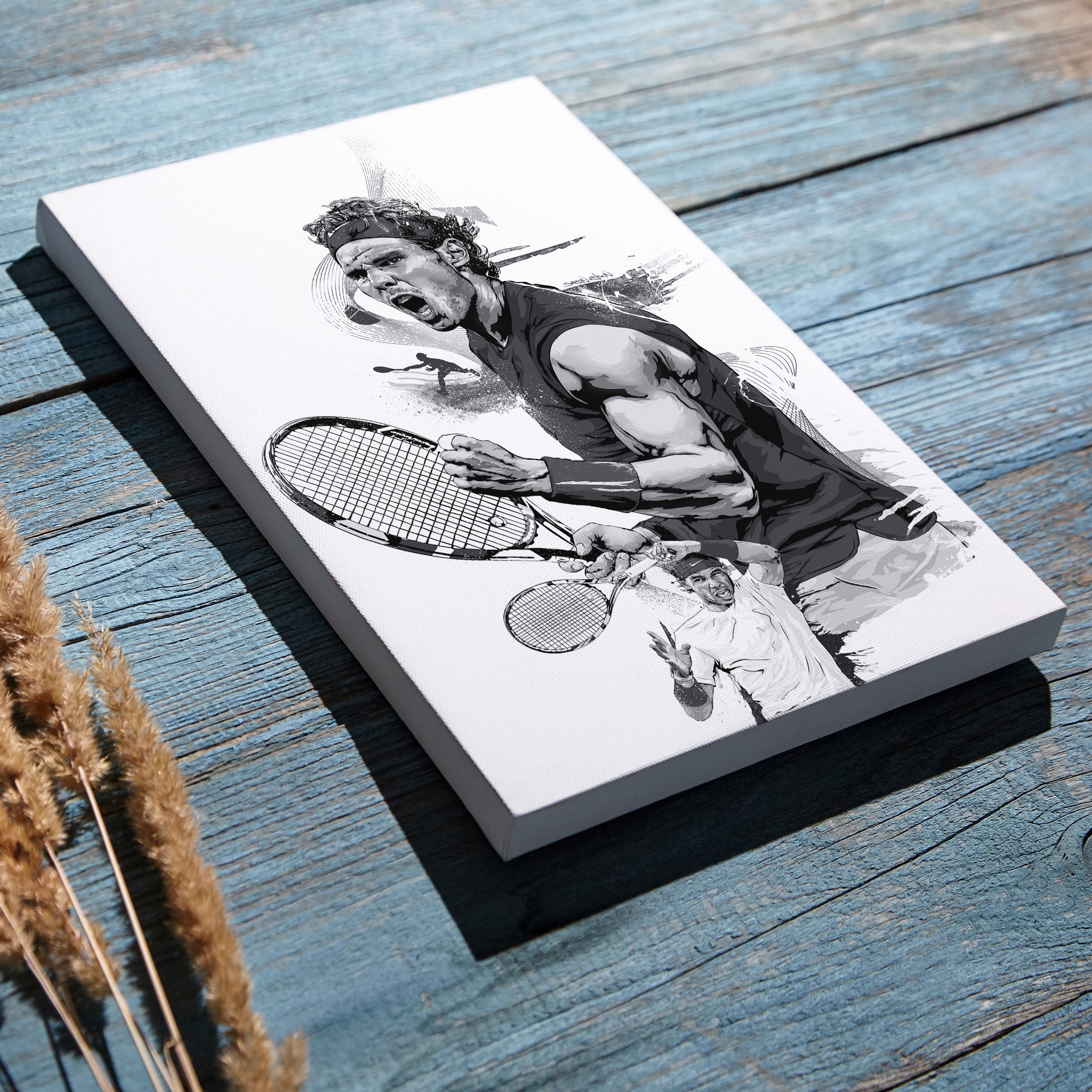 Rafael Nadal Canvas Print | Tennis Wall Art | Sports Fan Gift