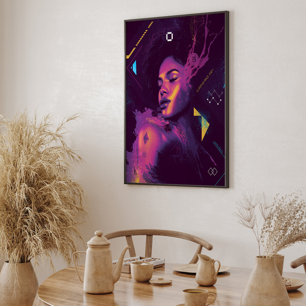 Nubian Beauty Poster Unique African Wall art decor